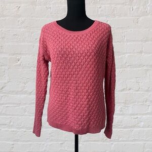Old Navy Coral Pink Woven Sweater Size S
